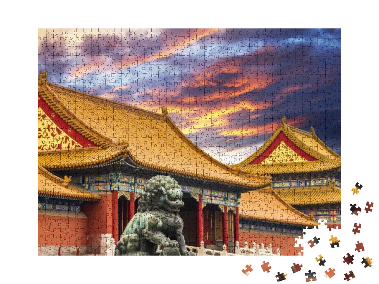 Puzzle 1000 Teile „Die Verbotene Stadt in Peking, China“