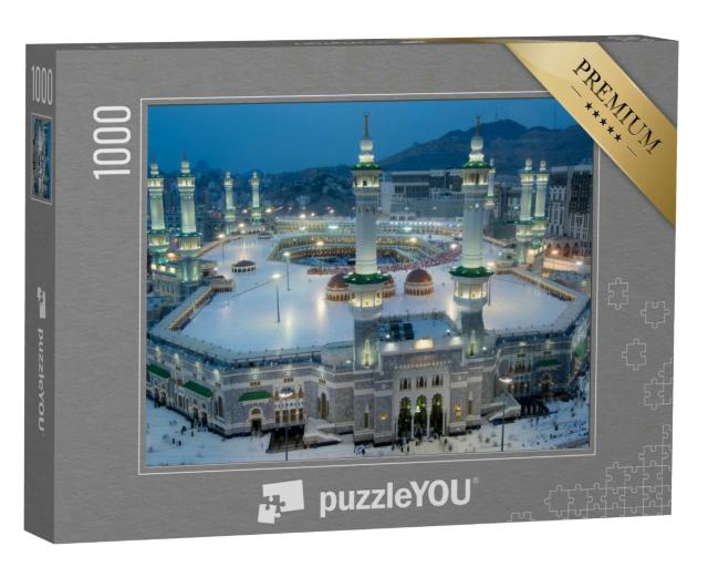 Puzzle 1000 Teile „Mekka bei Nacht, Saudi-Arabien“