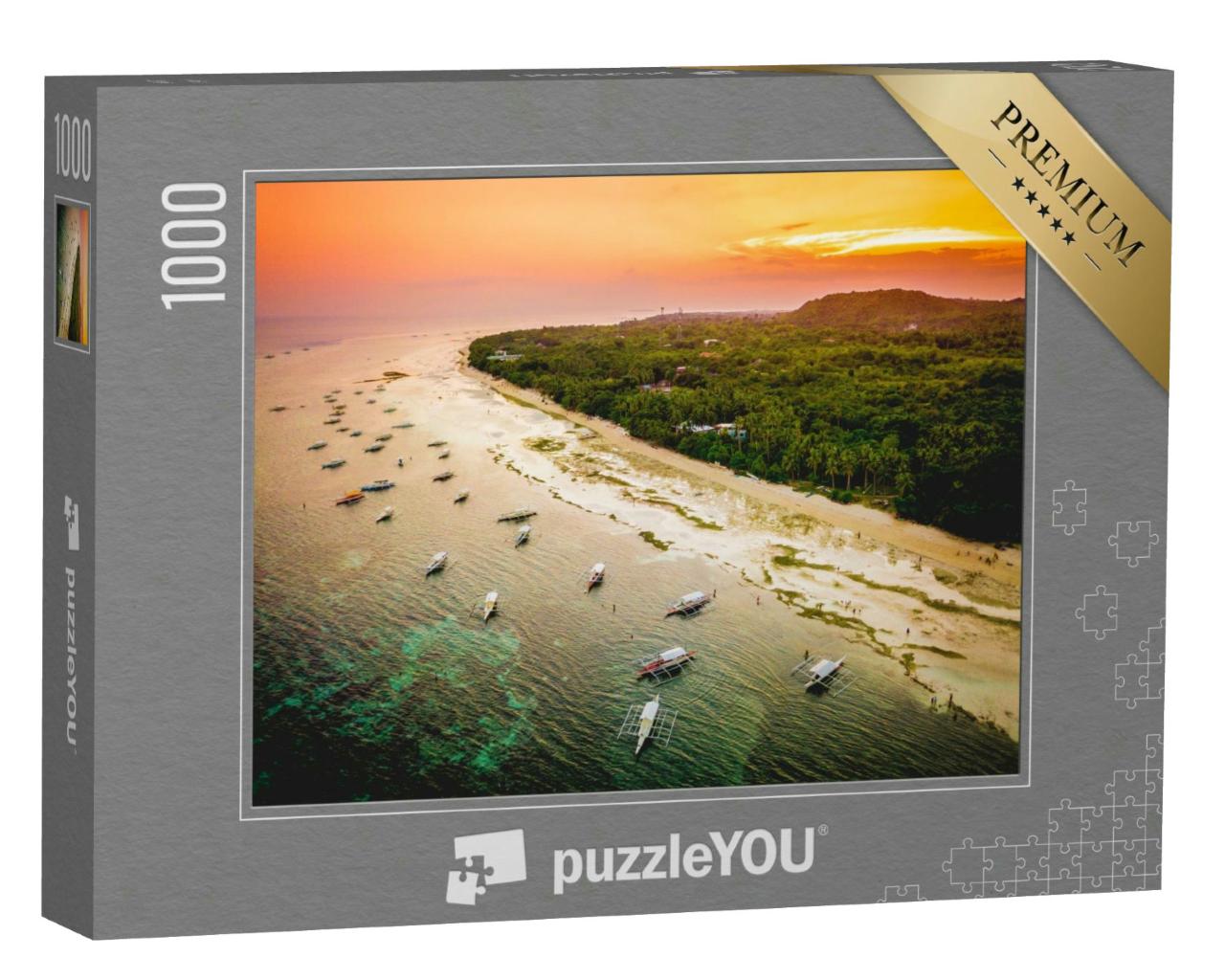 Puzzle 1000 Teile „Strand in Panglao, Philippinen“