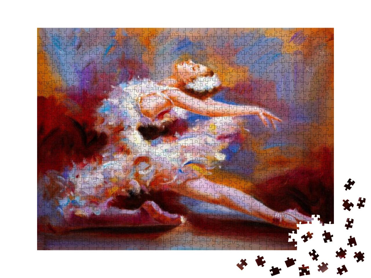Puzzle 1000 Teile „Ölgemälde, Balletttänzerin“
