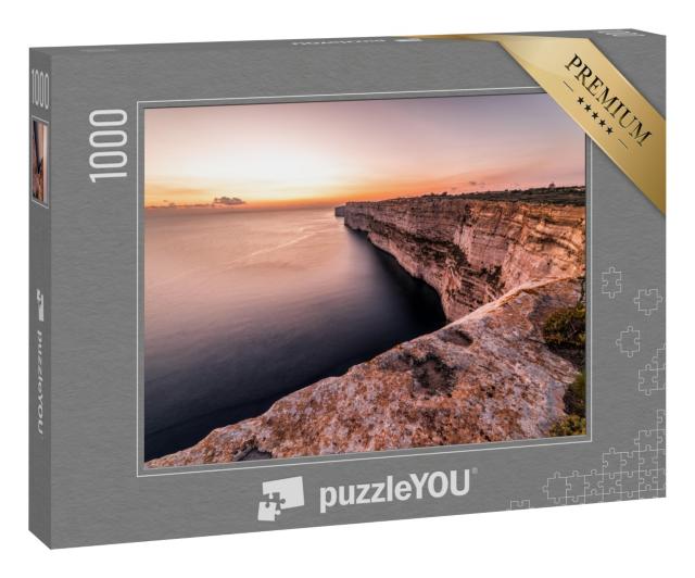 Puzzle 1000 Teile „Ta Cenc-Klippen bei Sonnenuntergang, Malta“