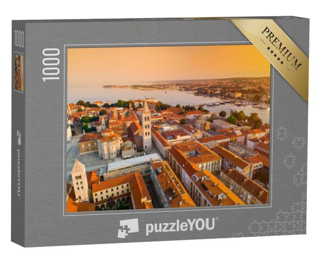 Puzzle 1000 Teile „Historisches Zentrum der kroatischen Stadt Zadar am Mittelmeer“