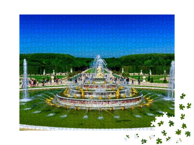 Puzzle 1000 Teile „Der Latona-Brunnen im Garten von Versailles, Frankreich“