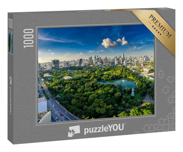Puzzle 1000 Teile „Sonnenuntergng über Bangkok, Thailand“