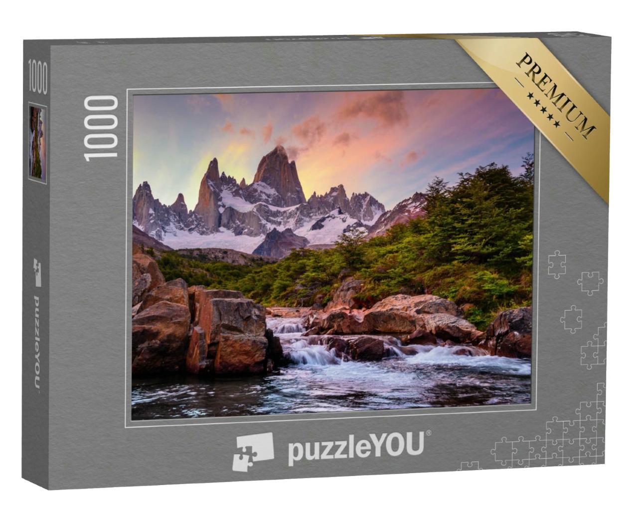 Puzzle 1000 Teile „Mount Fitz Roy im südlichen Patagonien“