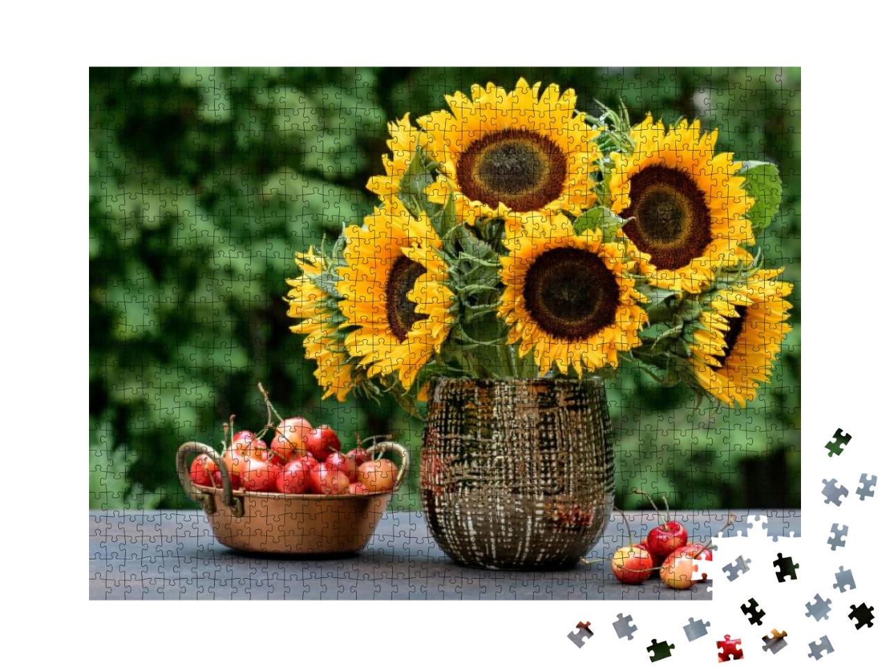 Puzzle 1000 Teile „Sonnenblumen zum Herbst“
