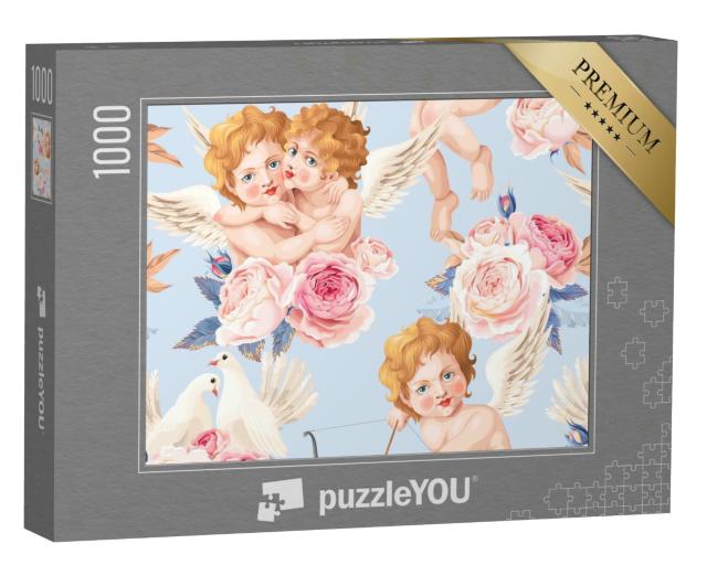 Puzzle 1000 Teile „Valentinstag, Rosen “