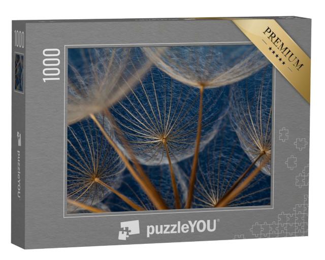 Puzzle 1000 Teile „Makroaufnahme: Elemente einer Pusteblume“