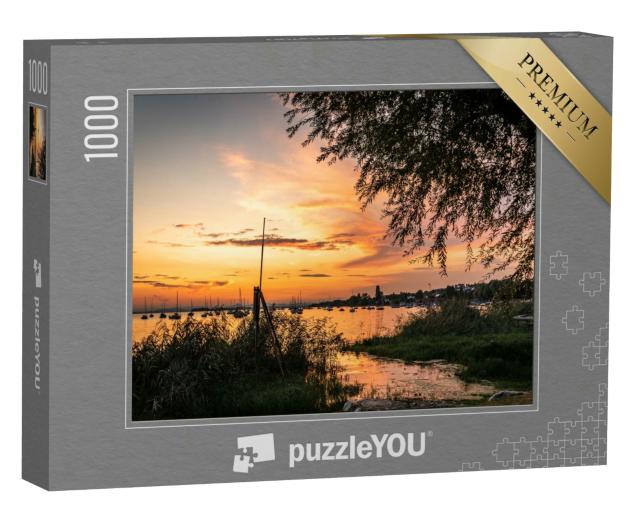 Puzzle 1000 Teile „Spektakulärer Sonnenuntergang am Bodensee“