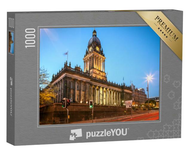 Puzzle 1000 Teile „Das gotische Rathaus von Leeds, England“