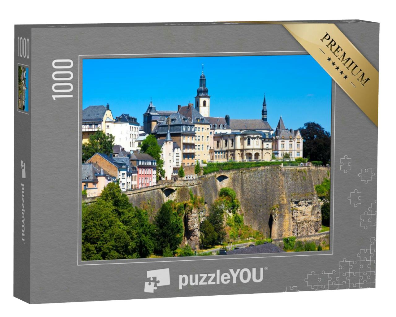Puzzle 1000 Teile „Historischer Teil der Stadt Luxemburg“