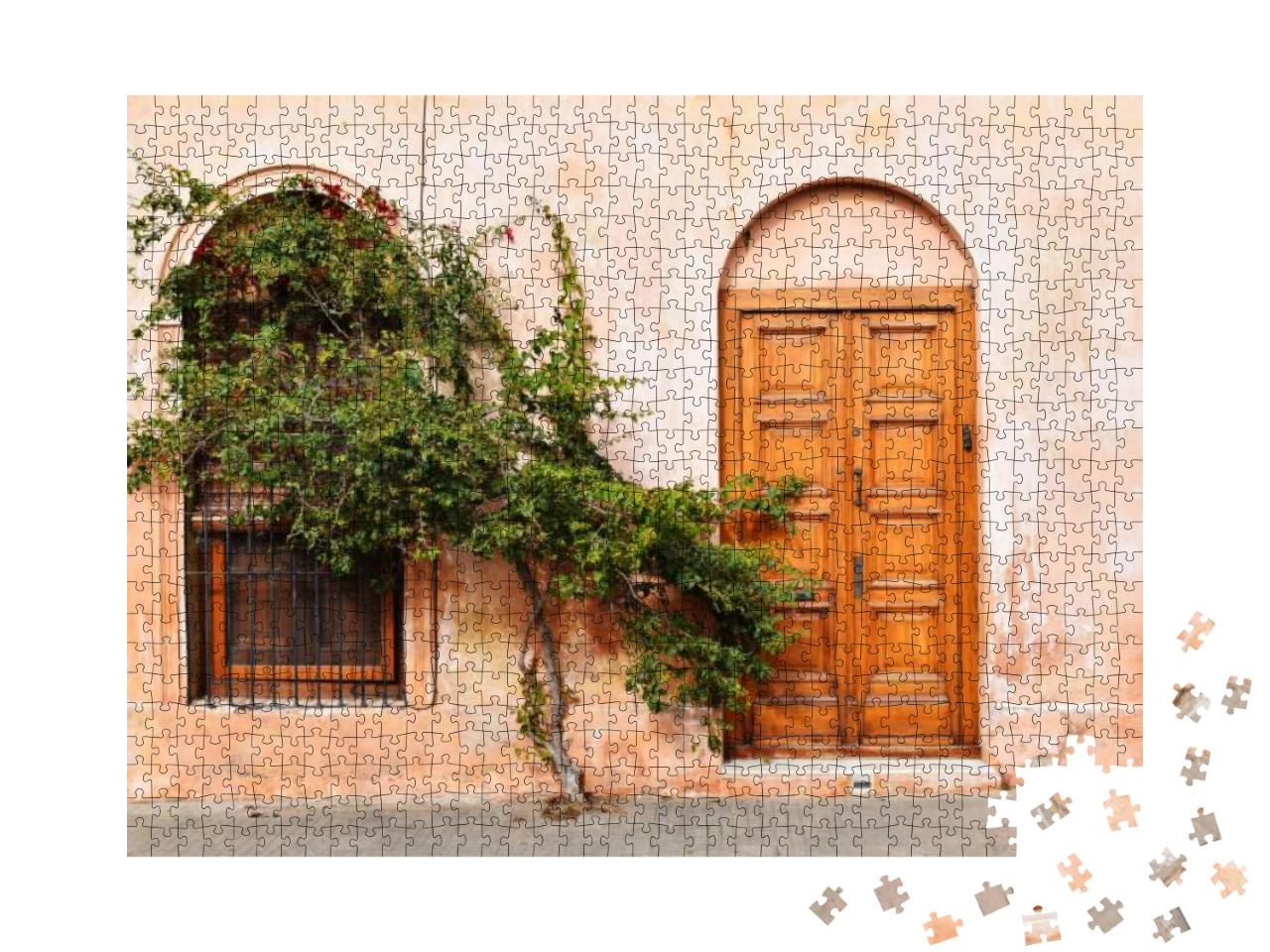 Puzzle 1000 Teile „Ein altes, rustikales Haus in Colonia, Uruguay“
