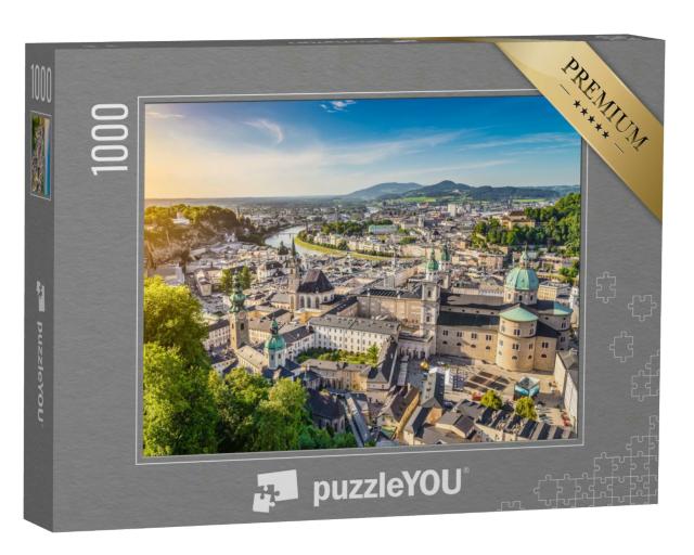 Puzzle 1000 Teile „Salzburg im Sonnenuntergang, Österreich“