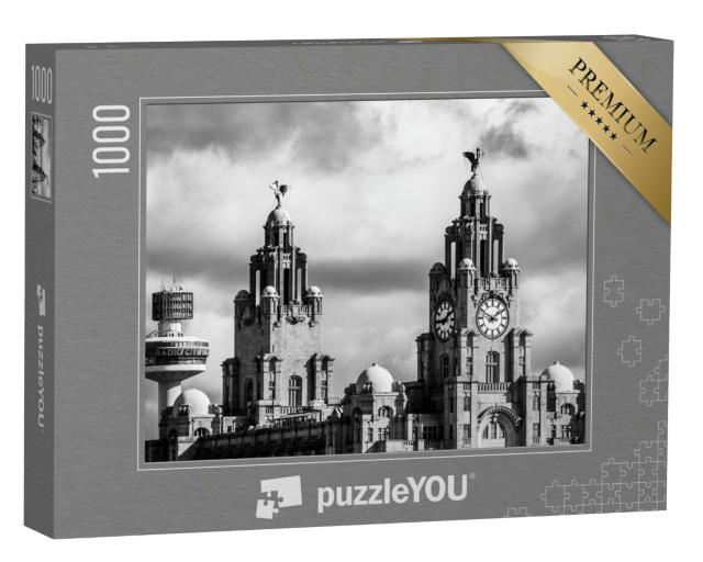 Puzzle 1000 Teile „Blick auf das Royal Liver Building in Liverpool“