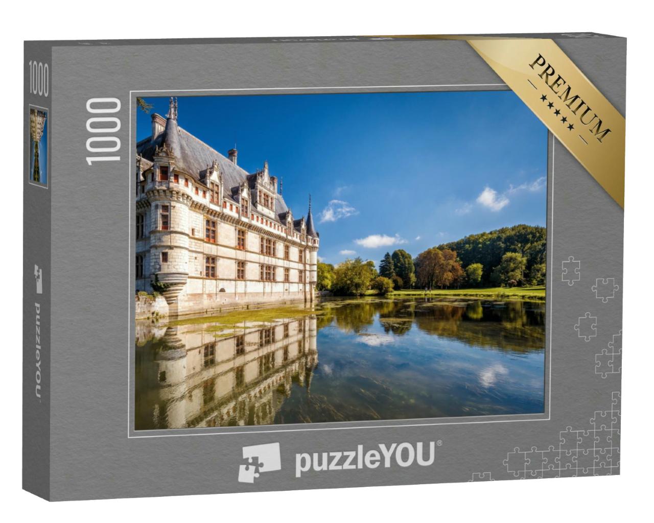 Puzzle 1000 Teile „Schloss oder Chateau d'Azay-le-Rideau, Frankreich“