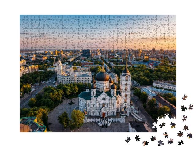 Puzzle 1000 Teile „Woronesch im Sonnenuntergang, Russland“