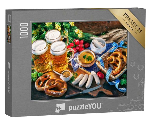 Puzzle 1000 Teile „Bayerische Brotzeit“