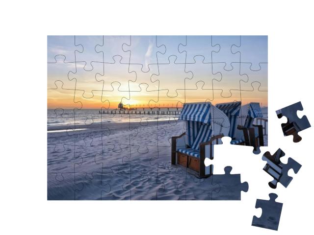 Puzzle 48 Teile „Strand des Ostseebades Zingst“