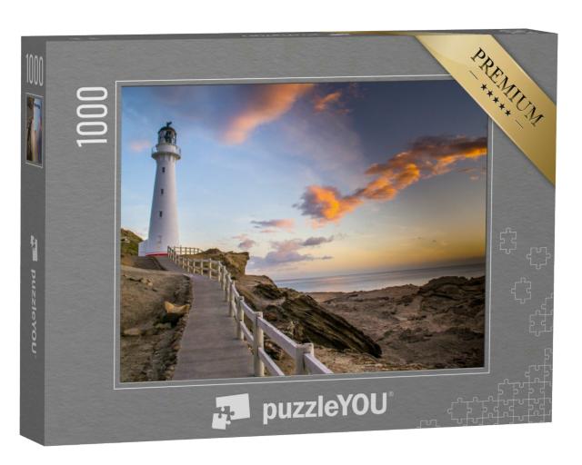 Puzzle 1000 Teile „Castlepoint-Leuchtturm auf der Nordinsel von Neuseeland“