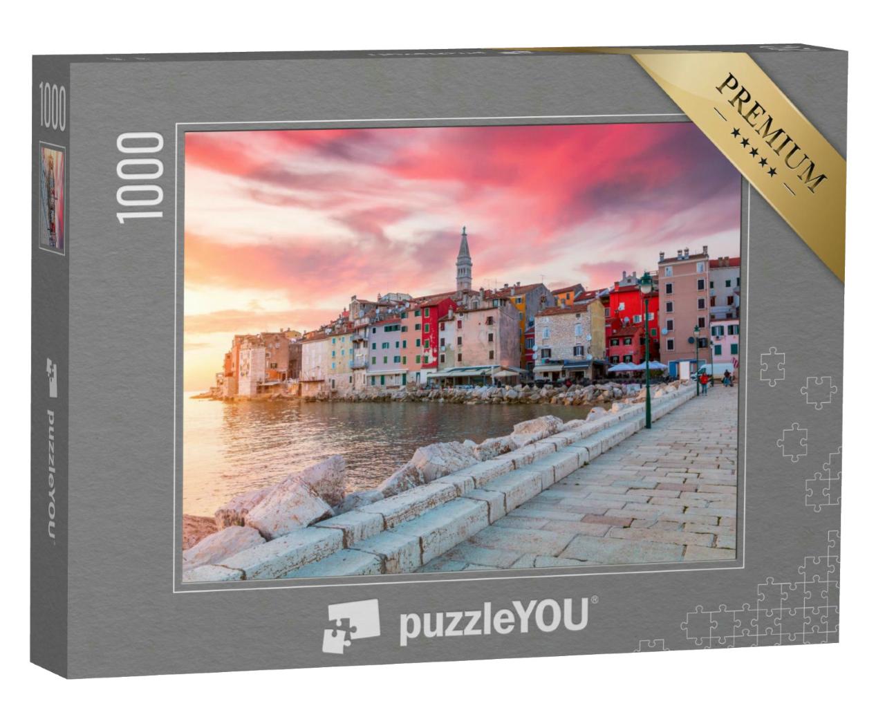 Puzzle 1000 Teile „Istrien: schöner Sonnenuntergang über der Adria“