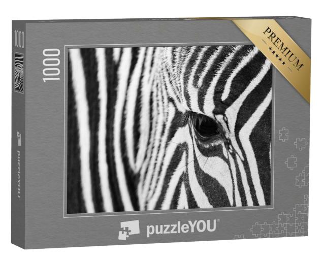 Puzzle 1000 Teile „Auge eines Zebras “