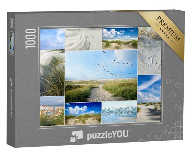 Puzzle 1000 Teile „Collage von Impressionen aus Langeoog, Deutschland“