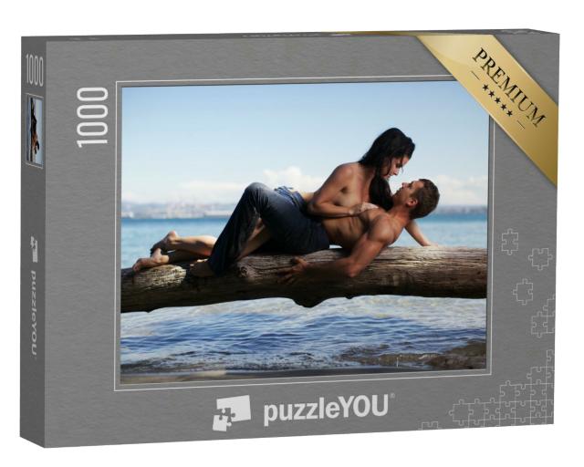 Puzzle 1000 Teile „Sexy: Ein Paar am Strand“