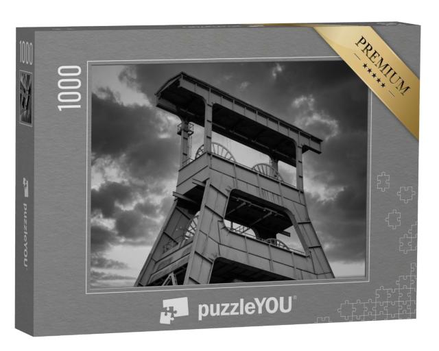 Puzzle 1000 Teile „Ein alter Förderturm im Ruhrgebiet, Deutschland“