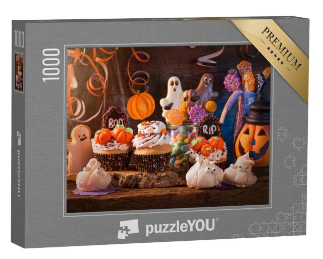 Puzzle 1000 Teile „Süßigkeiten für die Halloween-Party“