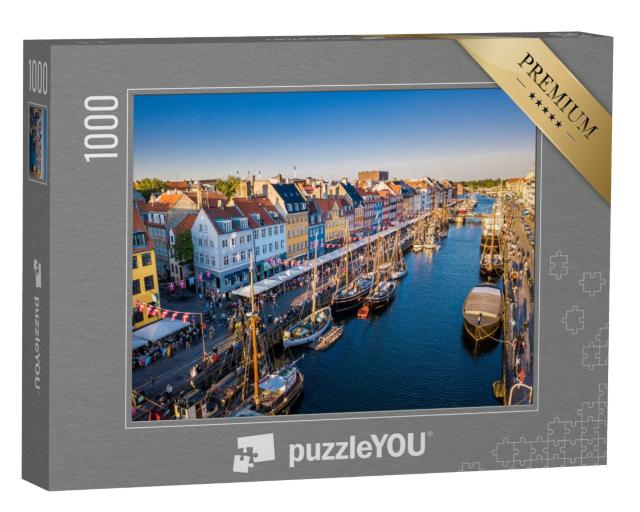 Puzzle 1000 Teile „Historisches Zentrum von Nyhavn, Kopenhagen, Dänemark“