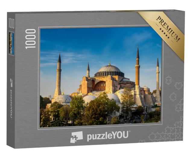 Puzzle 1000 Teile „Wunderschöne Hagia Sofia, das berühmte Wahrzeichen von Istanbul“