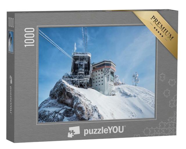 Puzzle 1000 Teile „Herrlicher Wintertag auf der Zugspitze“