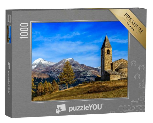 Puzzle 1000 Teile „Bergkirche aus Stein “