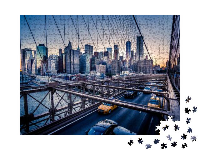 Puzzle 1000 Teile „Brooklyn Bridge, Manhattan“