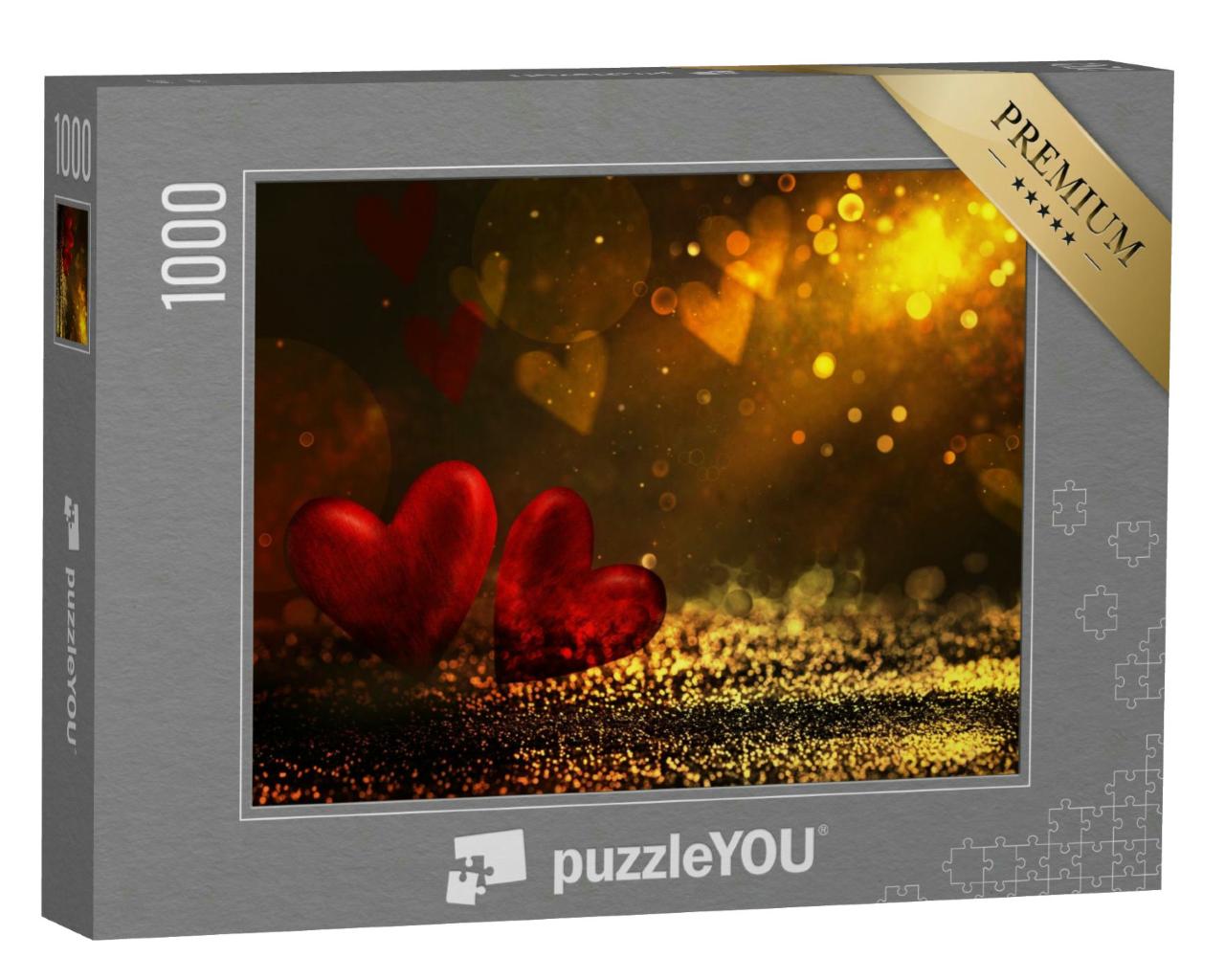 Puzzle 1000 Teile „Zwei Herzen zum Valentinstag“