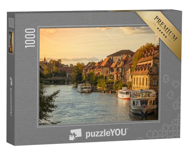 Puzzle 1000 Teile „Klein-Venedig, historischer Stadtteil in Bamberg, Deutschland“