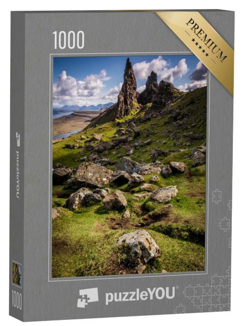 Puzzle 1000 Teile „Der alte Mann von Storr, Isle of Skye, Schottland“
