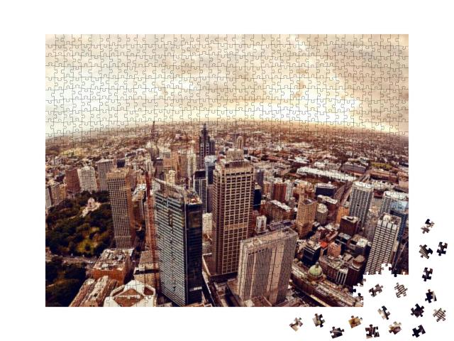Puzzle 1000 Teile „Sydney im Sonnenuntergang, Australien“