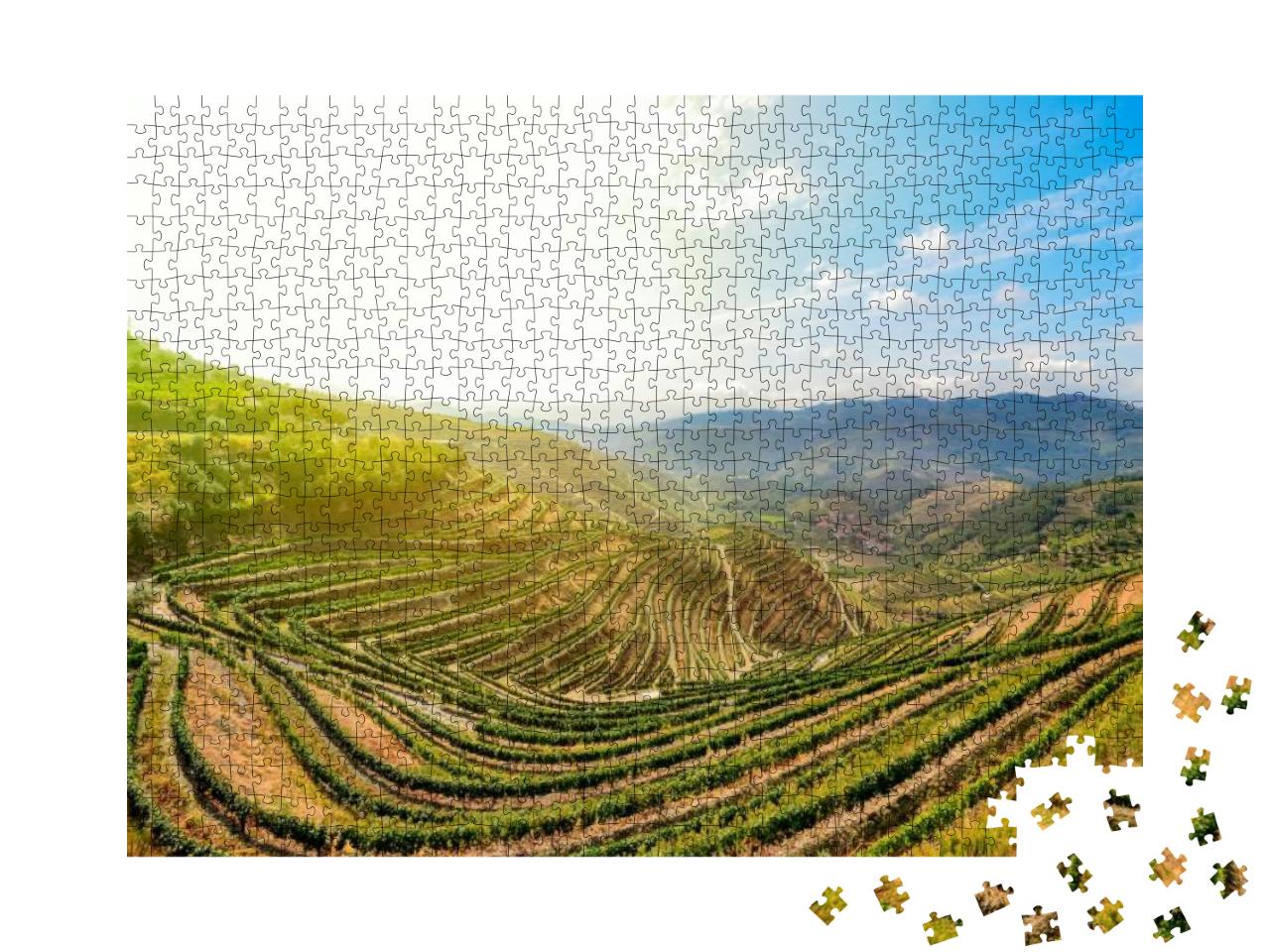 Puzzle 1000 Teile „Douro-Tal in der Weinregion Porto, Portugal“