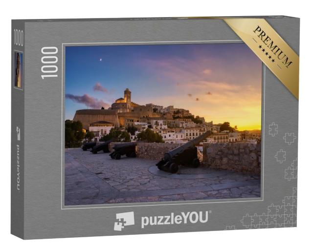Puzzle 1000 Teile „Dalt Vila in Ibiza, Balearen, Spanien“