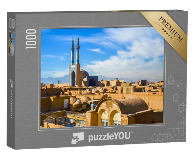 Puzzle 1000 Teile „Blick auf das historische Zentrum von Yazd, Iran“
