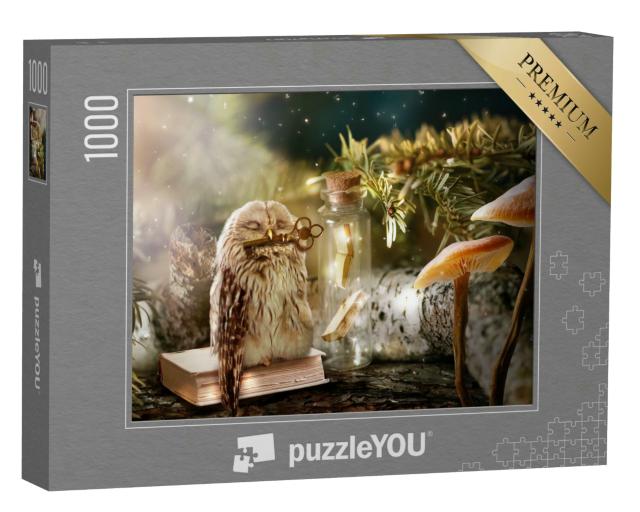 Puzzle 1000 Teile „Die Eule, Hüterin der Geheimnisse“