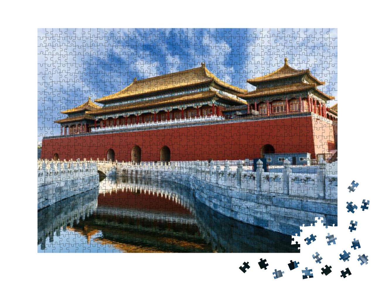Puzzle 1000 Teile „Die roten Königspaläste der Verbotenen Stadt“