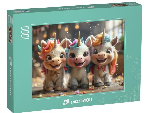 Puzzle 1000 Teile „Einhornfreundinnen“