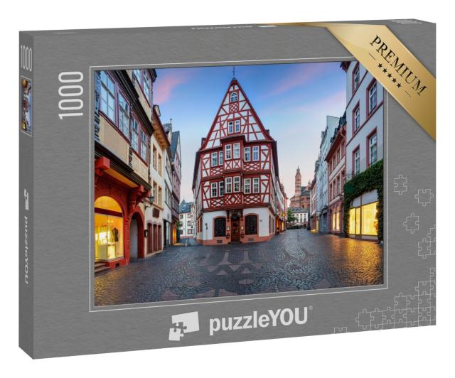 Puzzle 1000 Teile „Mainzer Altstadt am Morgen“