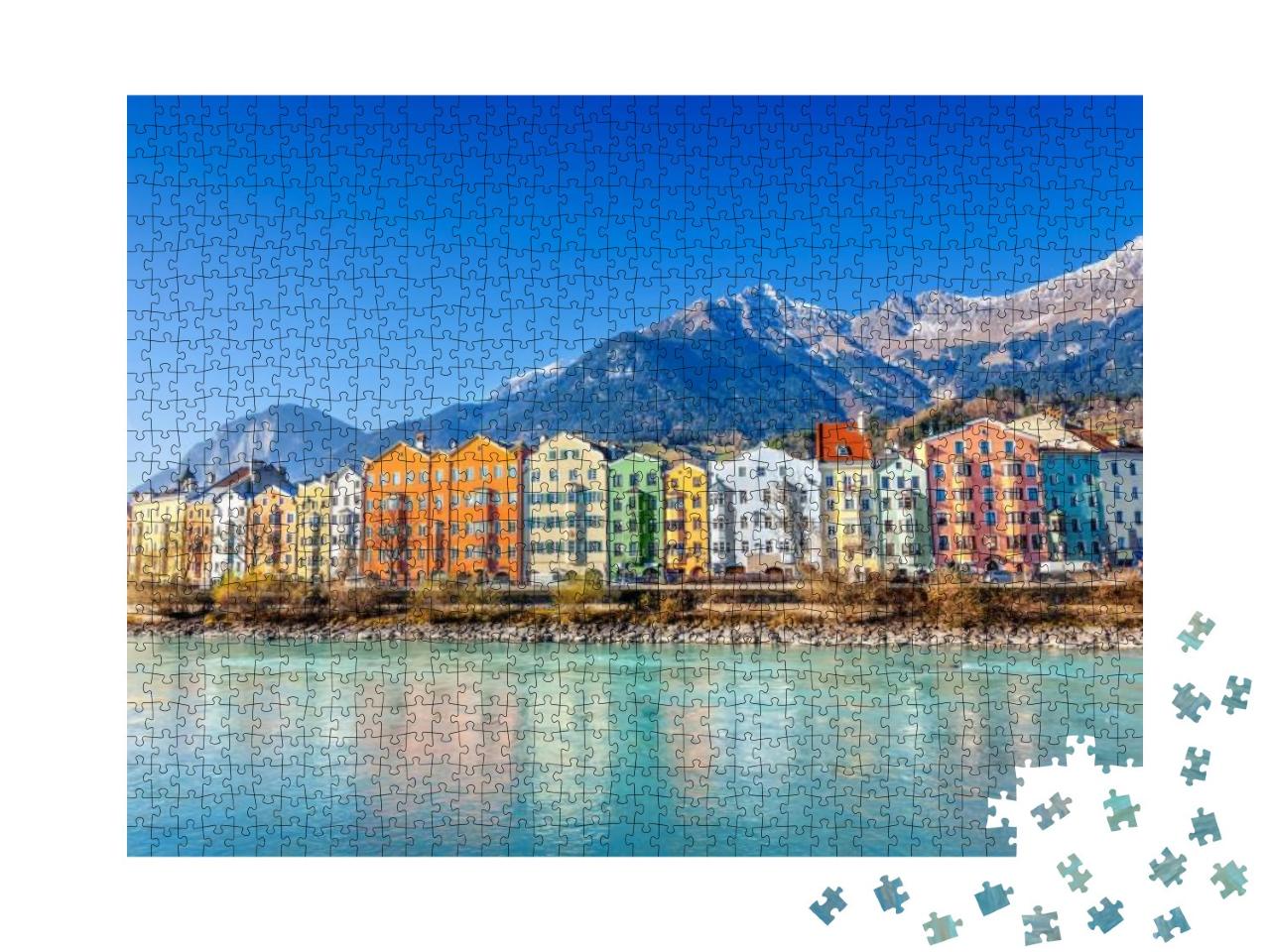 Puzzle 1000 Teile „Stadtbild von Innsbruck, Österreich“