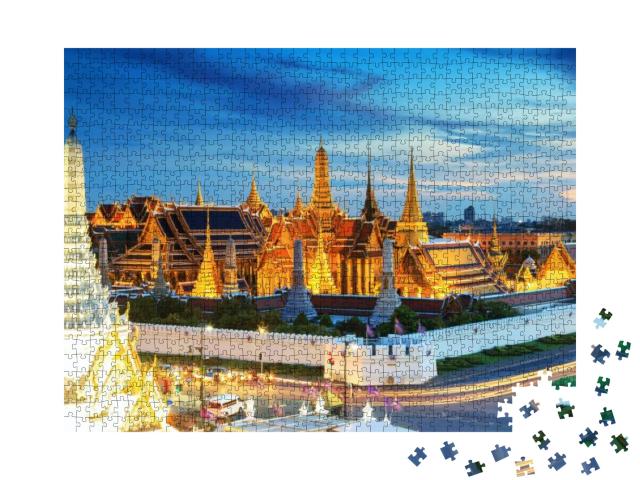 Puzzle 1000 Teile „Tempel des Smaragd-Buddha in Bangkok, Thailand“