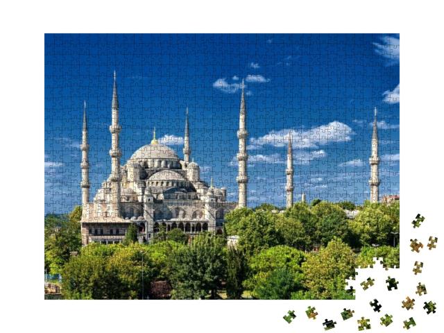 Puzzle 1000 Teile „Die Blaue Moschee, Istanbul, Türkei“