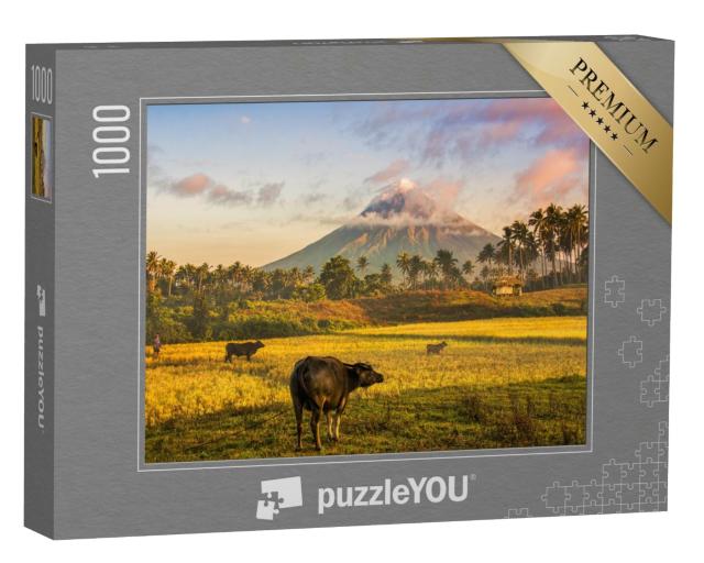 Puzzle 1000 Teile „Vulkan Mayon, Philippinen“