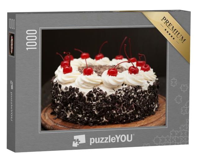 Puzzle 1000 Teile „Schwarzwälder Kirschtorte“